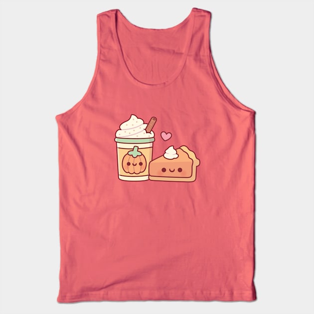 Cute Pumpkin Spice Latte and Pumpkin Pie Tank Top by rustydoodle